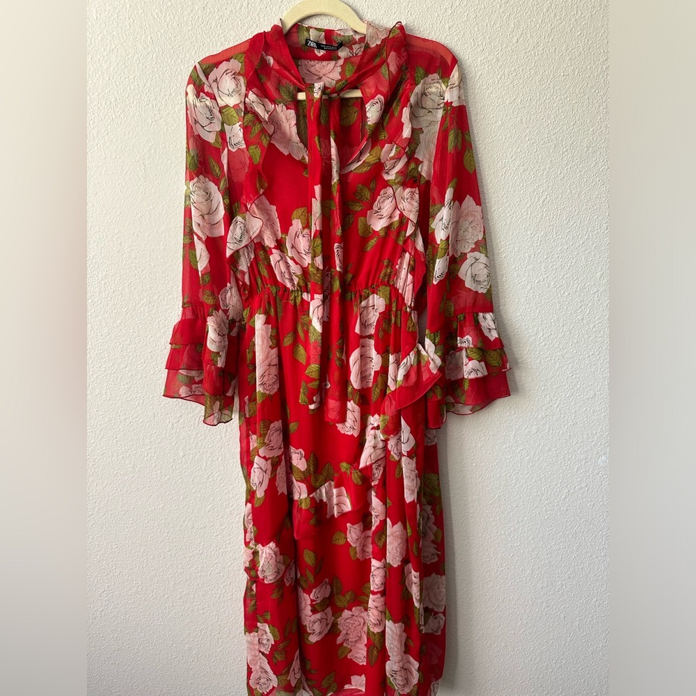 Zara ruffle dress